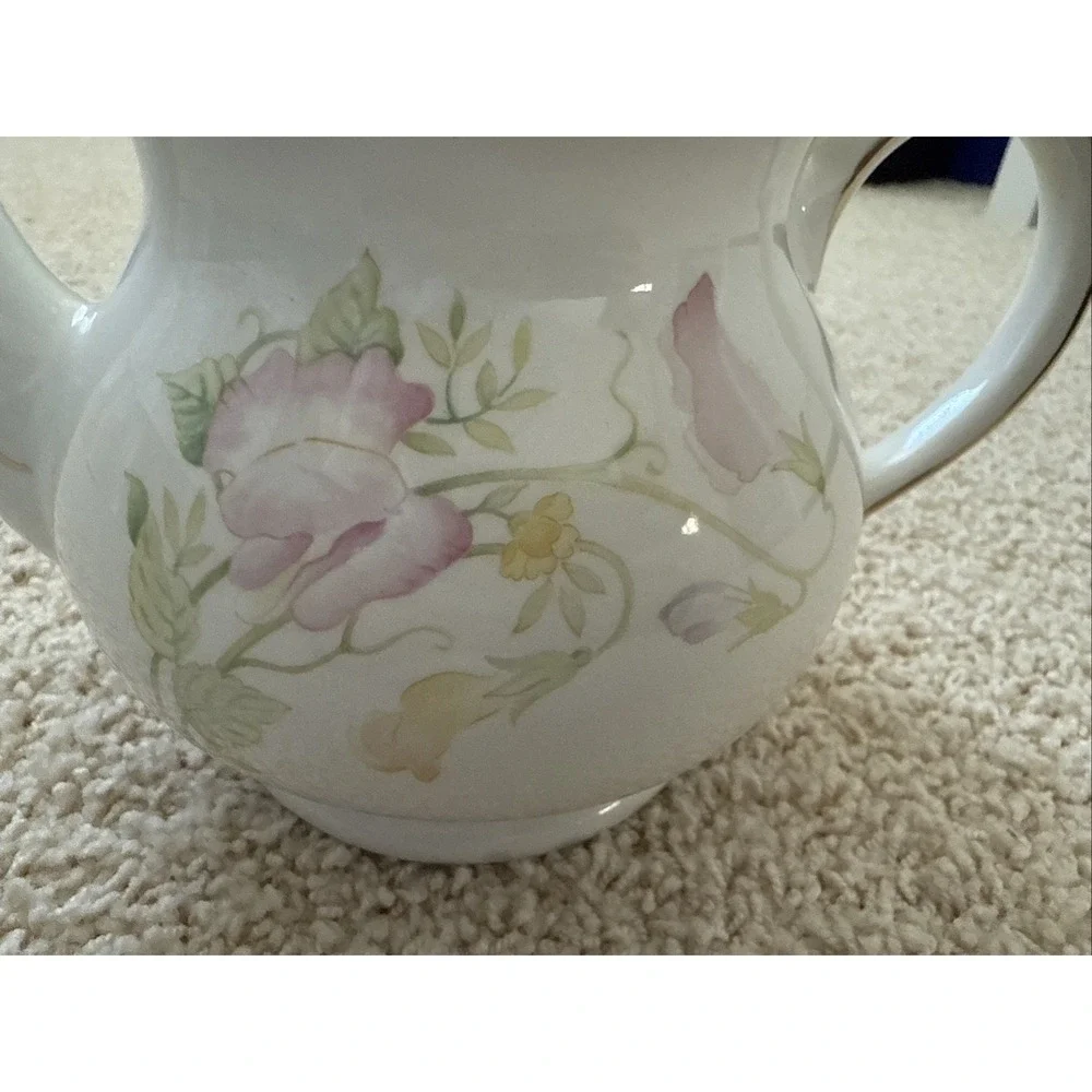 VTG Teapot‎ Windsor Made in England Sadler Pink Yellow Green Floral Flowers EUC